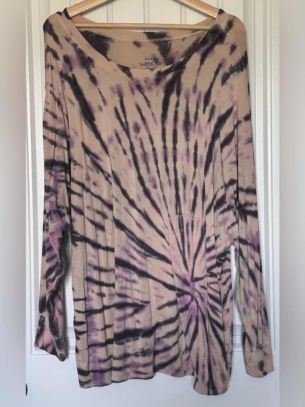 Torrid Super Soft Tie Dye Top Long Sleeve